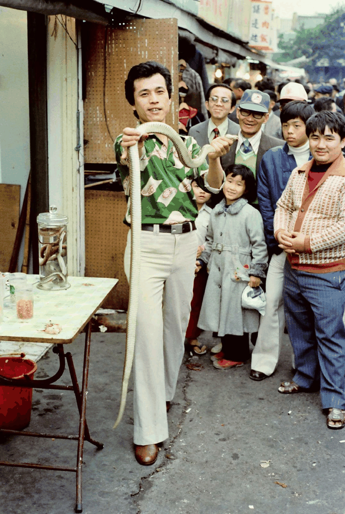 1980年代台湾街头卖蛇人