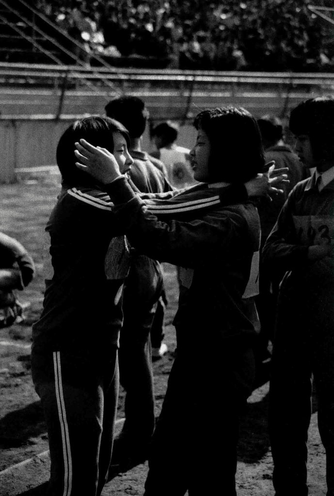 80年代校园运动会黑白老照片