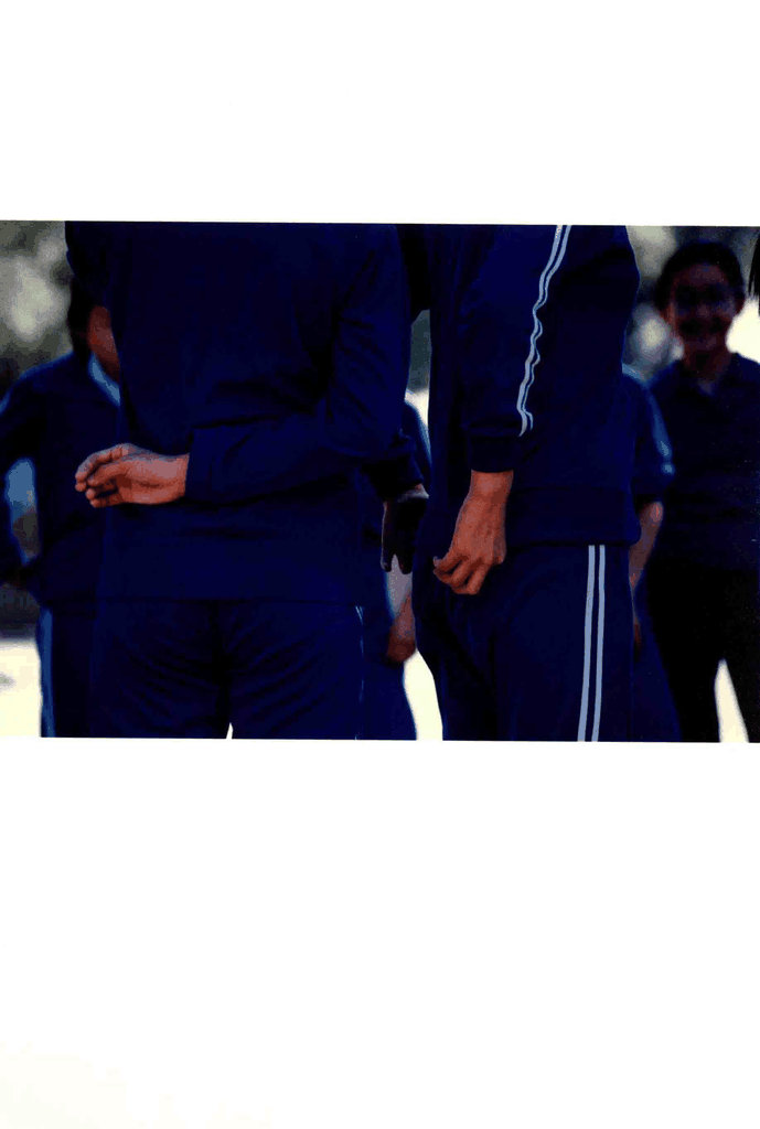 90年代中国校园校服背影