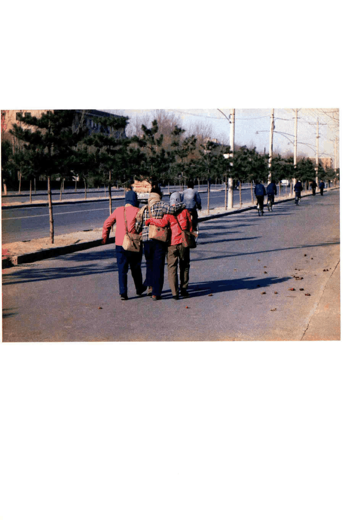 80年代的街头背影