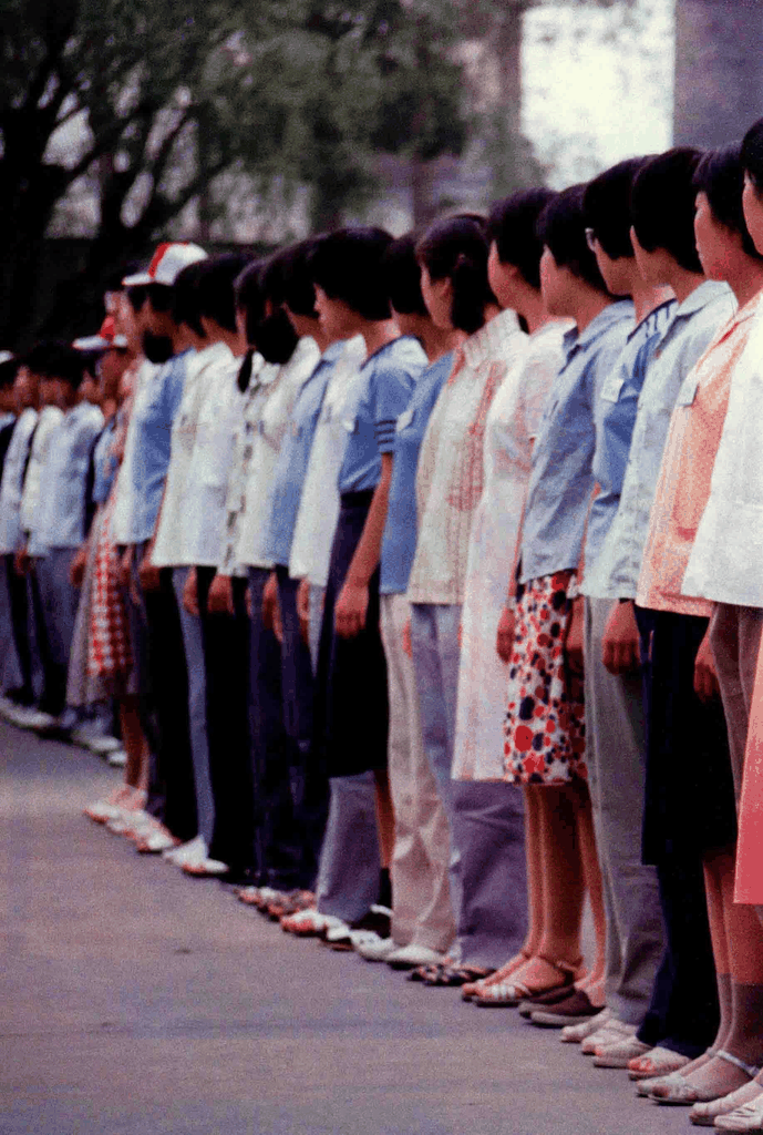 整齐的学生队伍